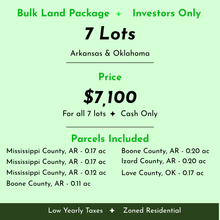 Load image into Gallery viewer, 7 Lot Wholesale Package AR & OK